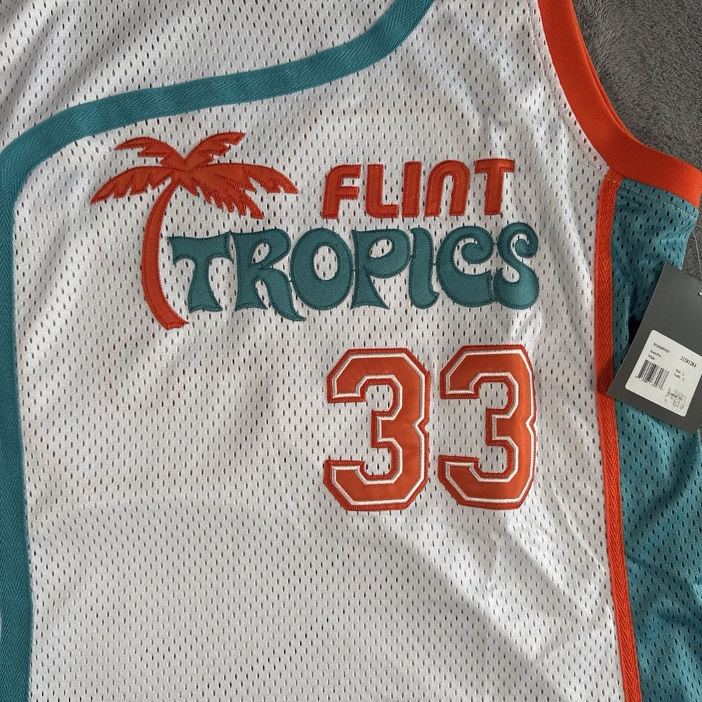 Flint Tropics Jackie Moon Basketball Jersey #33 Semi-Pro Mens Size Large NWT New - Picture 4 of 16